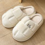 オフホワイト | スリッパ ふわふわ あったか | teddyshop