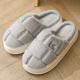 グレー | スリッパ ふわふわ あったか | teddyshop