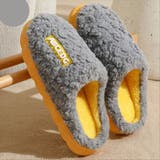 グレー | スリッパ 暖かい 防寒 | teddyshop