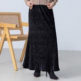 ブラック | ベロア マーメイドスカート ロング | teddyshop