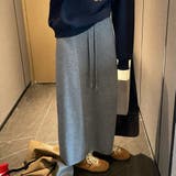 グレー | ナロースカート ニット ストレッチ | teddyshop