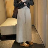 ベージュ | ナロースカート ニット ストレッチ | teddyshop