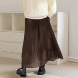 ブラウン | プリーツスカート 裏起毛 全4色 | teddyshop