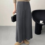 ダークグレー | ニット スカート 全4色 | teddyshop