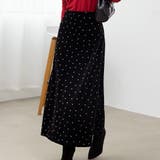 ドット | ベロアスカート ロング 全2色 | teddyshop