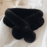 ブラック | ファー ティペット マフラー | teddyshop