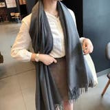 チャコール | ストール 大判 全4色 | teddyshop