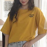 イエロー | 半袖 Tシャツ 韓国ファッション | teddyshop
