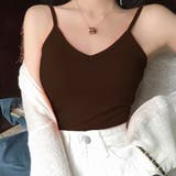ブラウン | カップ付きキャミソール セクシー 下着 | teddyshop