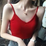 レッド | カップ付きキャミソール セクシー 下着 | teddyshop