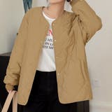 ベージュ | キルティングジャケット ブルゾン 全8色 | teddyshop