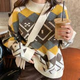マスタード | ニットセーター ノルディック ゆるニット | teddyshop