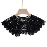 A:ブラック | 付け襟 春 レース | teddyshop