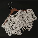 A:リボン×ホワイト | 付け襟 レディース レース | teddyshop
