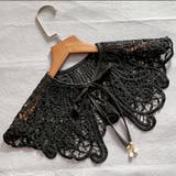 D:リボン×ブラック | 付け襟 レディース レース | teddyshop