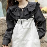 ブラック | ブラウス トップス 韓国ファッション | teddyshop