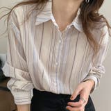 ホワイト | ストライプシャツ 長袖 ストライプ柄 | teddyshop