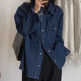 インディゴ | デニム シャツ 韓国ファッション | teddyshop