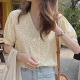 クリーム | ブラウス 半袖 夏 | teddyshop