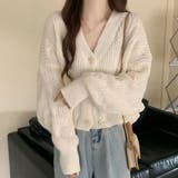 ホワイト | カーディガン クロップド丈 ドルマン | teddyshop