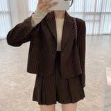 ブラウン | セットアップ ジャケット スカート | teddyshop