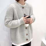 グレー | ニット カーディガン 全5色 | teddyshop