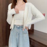 ホワイト | ニット カーディガン 全7色 | teddyshop