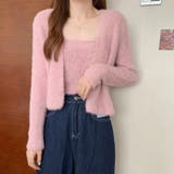 ピンク | ニット カーディガン 全7色 | teddyshop