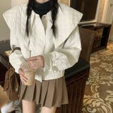 オフホワイト | キルティング ジャケット ショート丈 | teddyshop