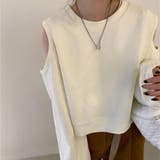 ホワイト | スウェット オープンショルダー 肩出し | teddyshop