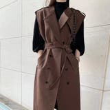 ブラウン | ジレ ロング ノースリーブ | teddyshop