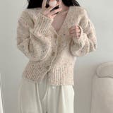 オフホワイト | カーディガン ニット ショート丈 | teddyshop