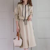 エクリュ | パーカー セットアップ スカート | teddyshop