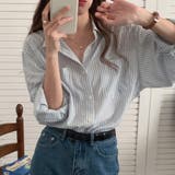 ブルー | シャツ ストライプ 長袖 | teddyshop