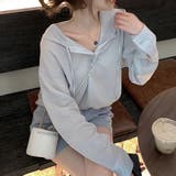 ライトブルー | シャツ フ―ディー シースルー | teddyshop