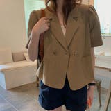 ブラウン | ライトアウター サマージャケット 半袖 | teddyshop