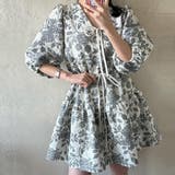 ブラックフラワー | ワンピース ミニワンピース Vネック | teddyshop