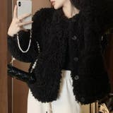 ブラック | ボア ブルゾン アウター | teddyshop