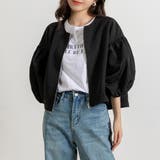 ブラック | 春アウター ショート丈 ジャケット | teddyshop