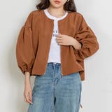 ブラウン | 春アウター ショート丈 ジャケット | teddyshop