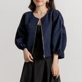 ネイビー | 春アウター ショート丈 ジャケット | teddyshop