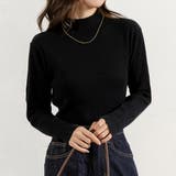 ブラック | ハイネック ニット 全13色 | teddyshop