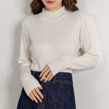 ホワイト | ハイネック ニット 全13色 | teddyshop