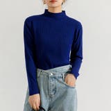 ネイビー | ハイネック ニット 全13色 | teddyshop