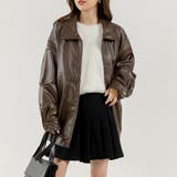 ダークブラウン | ブルゾン 合皮 ジャケット | teddyshop