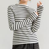 ボーダー | 春ニット リブ サムホール | teddyshop