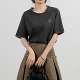 チャコール | シンプルT レディース Tシャツ | teddyshop