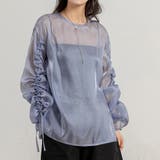 パープル | シアー トップス ブラウス | teddyshop