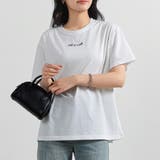 ホワイト×グレー | Tシャツ レディース 半袖 | teddyshop