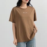 ブラウン | Tシャツ レディース 半袖 | teddyshop